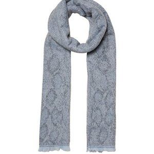 🩵Blue Snakeskin-Print Long Scarf